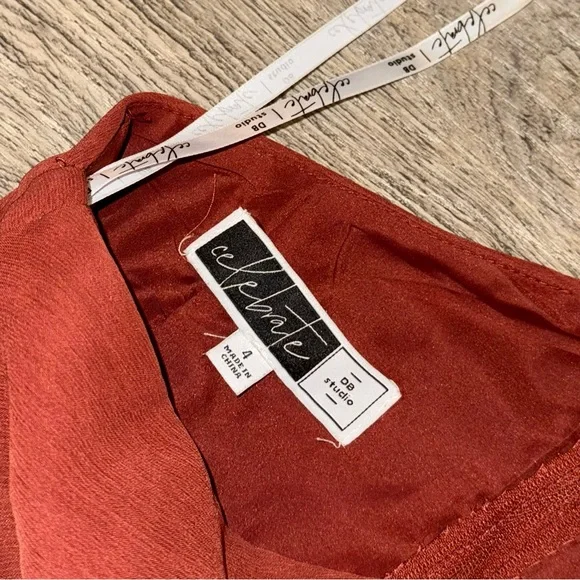 Elegant One-Shoulder Chiffon Davids Bridal DB Studio Bridesmaid Dress - Picture 6 of 7